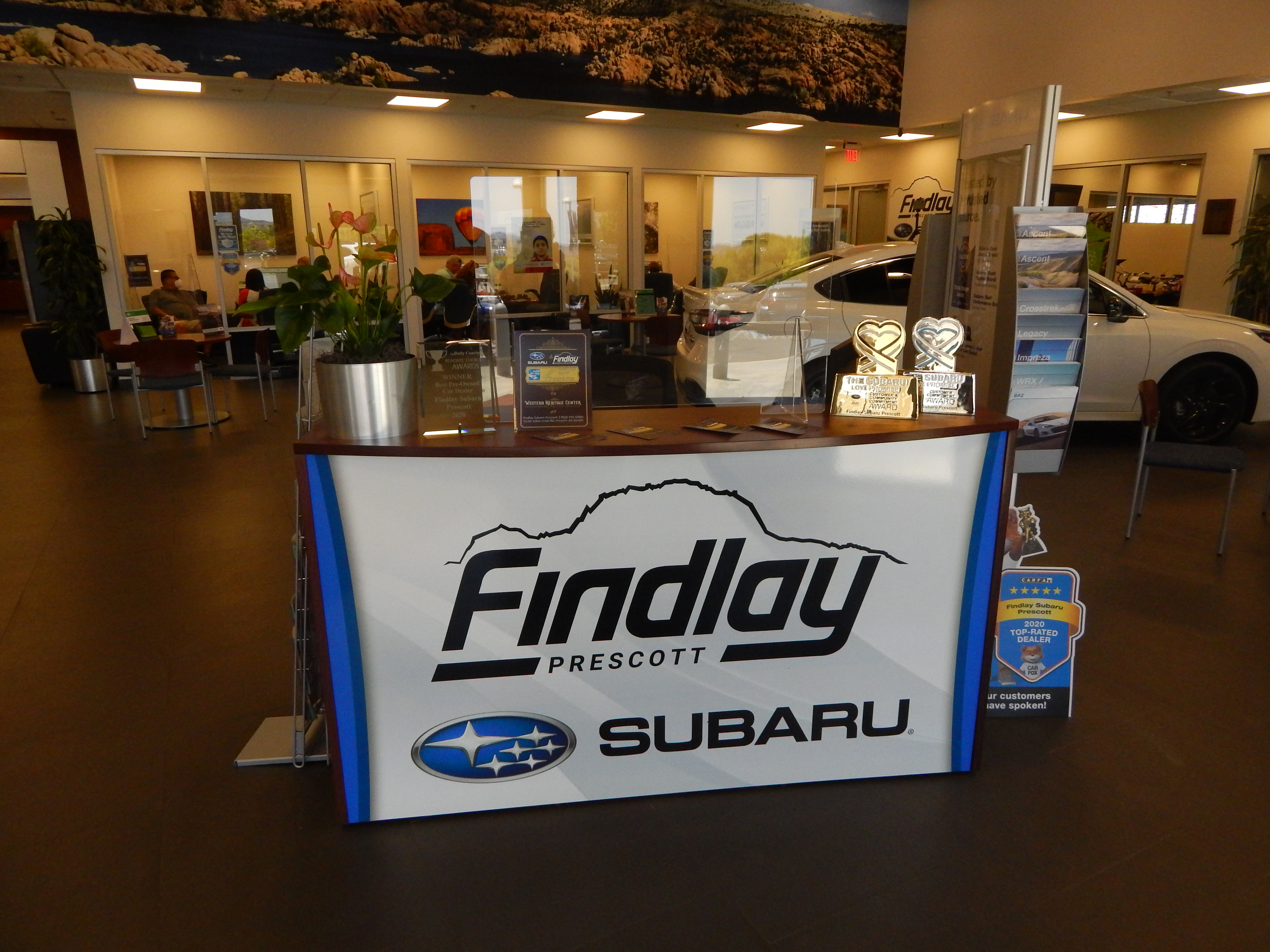 Findlay Subaru Prescott Reception Desk