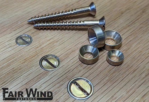 Flush Washers and Bronze Screws Flush Washers and Bronze Screws